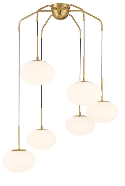Possini Euro Design · Possini Euro Graham 36" Wide Gold 6-Light Chandelier